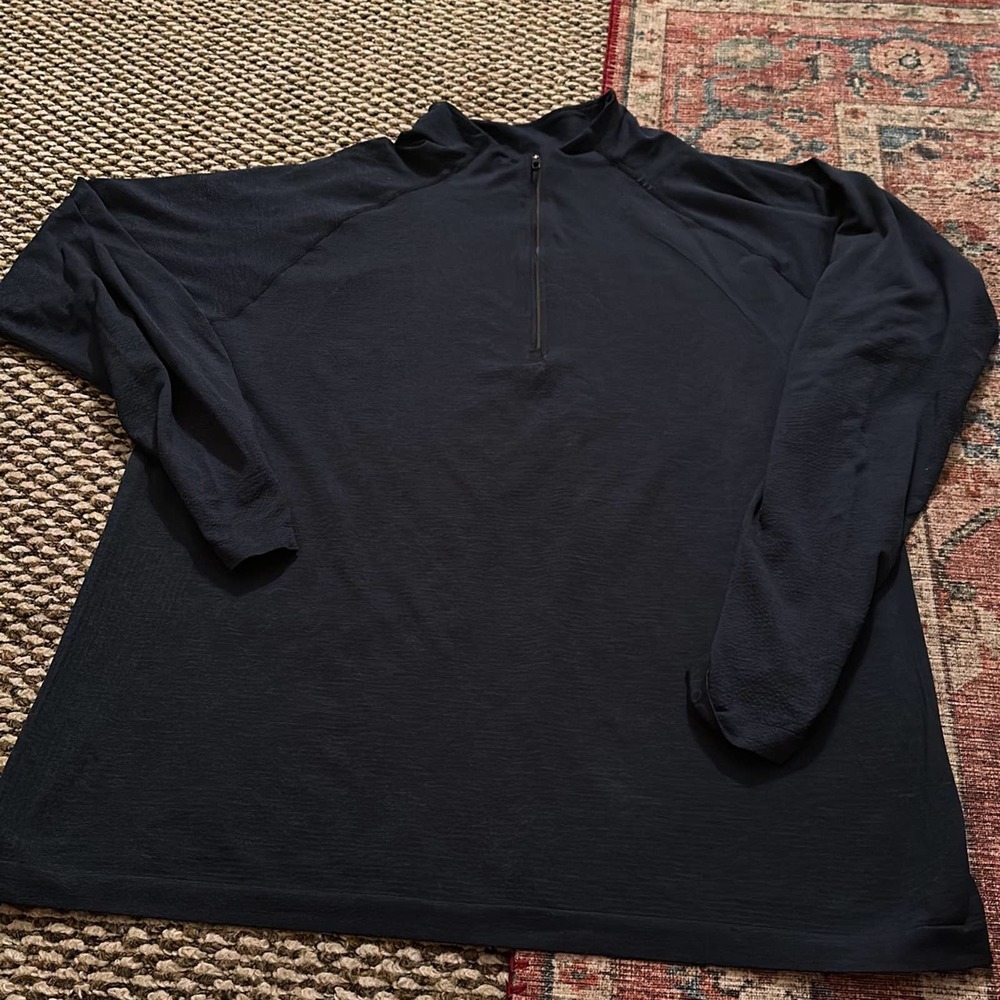 Lululemon Metal Vent Tech Mens L Mineral Blue/True Navy